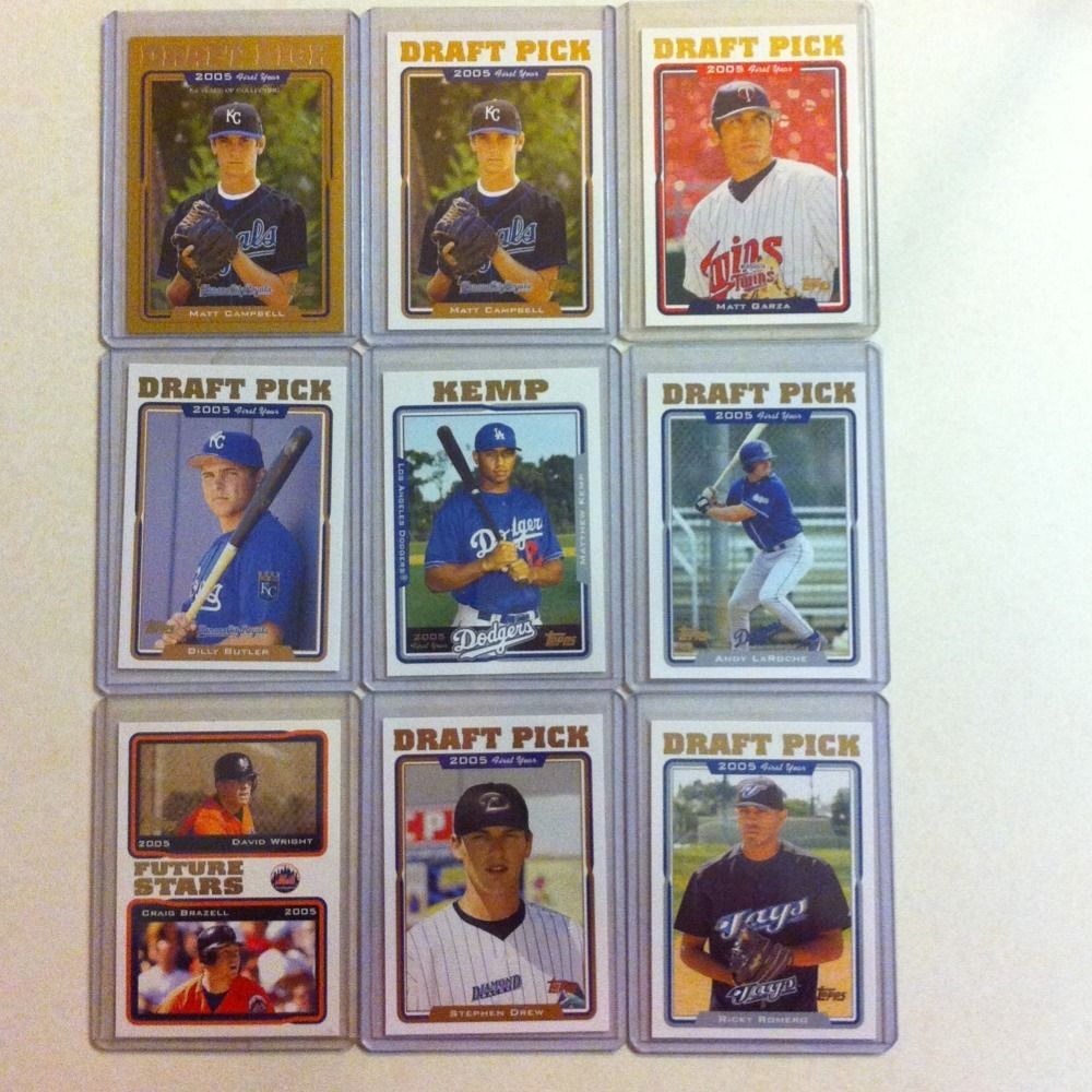   Topps RC Rookie Lot David Wright Matt Kemp Butler Drew Garza LaRoche