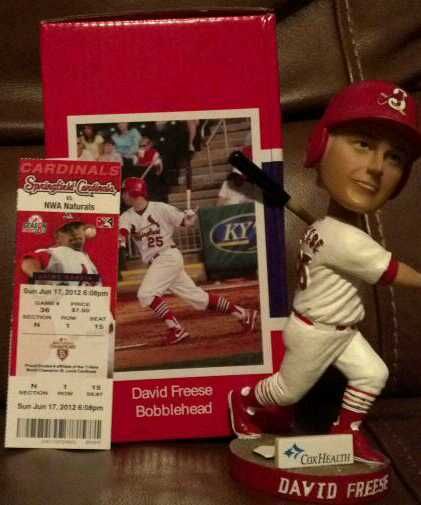 David Freese Bobblehead Rare Springfield St. Louis Cardinals