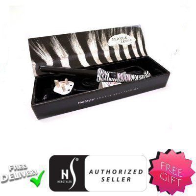 Herstyler Zebra Grande 25mm Curling Iron Tongs Wand