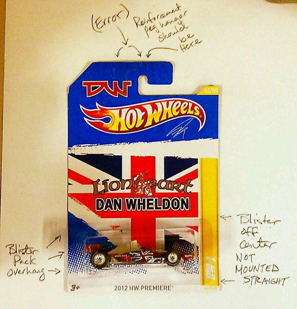 Dan Wheldon HOT WHEELS DW 1 Lionheart REAL RIDERS 2012 multiple