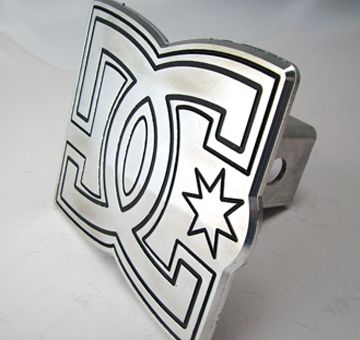 Trailer Hitch Cover DC Shoes Logo Aluminum Skateboard