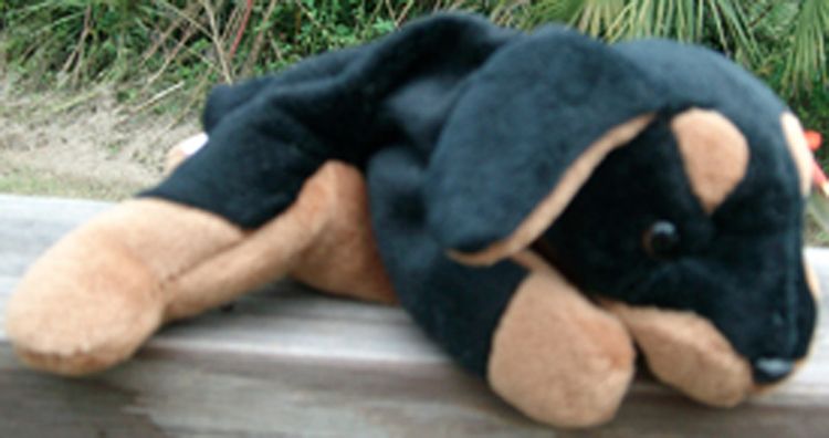 Ty Beanie Baby Doby The Doberman Puppy Dog So Cute LQQK