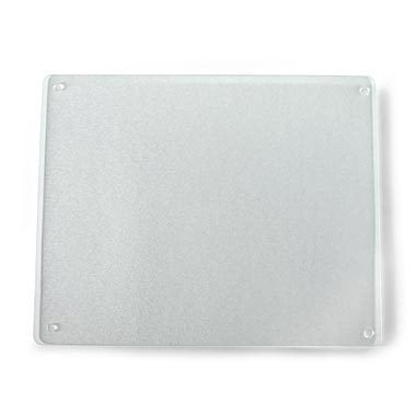 Large 16x20 Clear Tempered Glass Kitchen Cutting Board