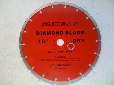 10 Dry Cut Diamond Saw Blade Concrete Brick lapidary Stone Slate Rock