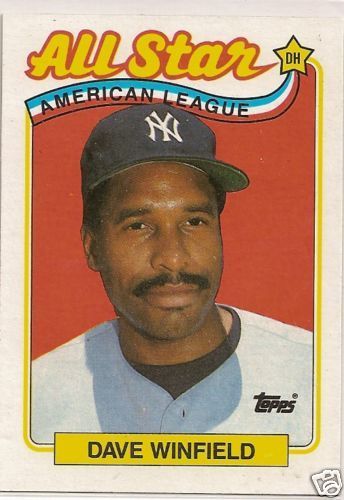 1989 Topps 407 Dave Winfield Allstar MLB Card