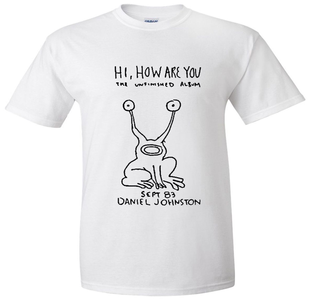 New Daniel Johnston T Shirt Hi How Are You Indie Nirvana Rock s 5X 8