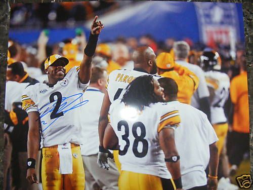 Dennis Dixon Autographed 16x20 Super Bowl 43 Steelers