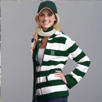 Dartmouth College Logo Kashwere Ladies Rugby Zip Hoodie