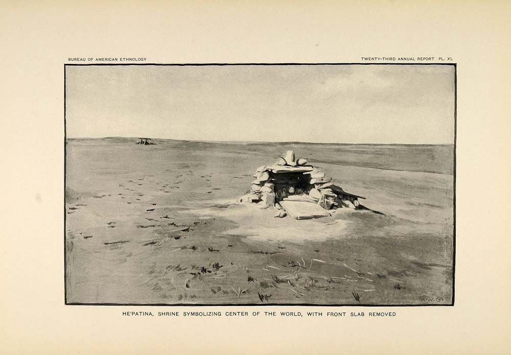  zuni desert shrine hepatina center of world original historic image