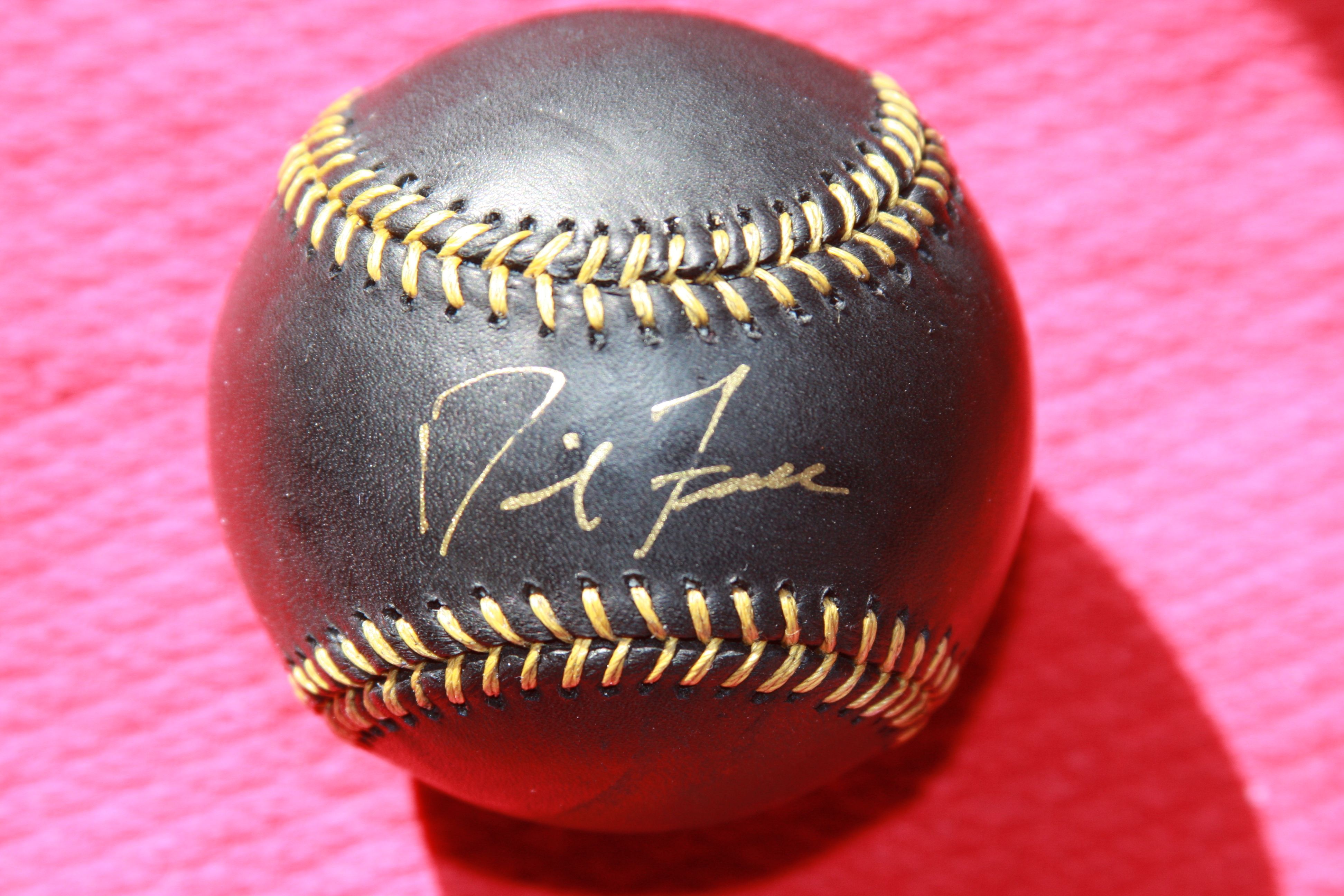 David Freese Autographed Rawlings Black Baseball St Louis Cardinals
