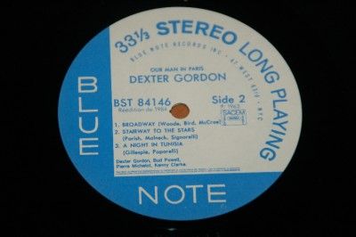 Dexter Gordon Our Man in Paris Blue Note 84146 Powell Jazz LP Record