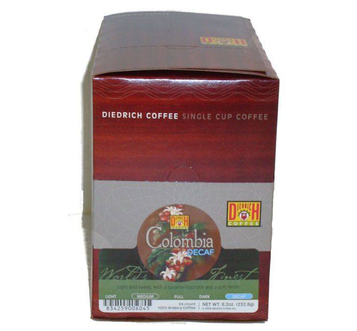 Diedrich Colombian Decaf Coffee K Cups 88 per Case