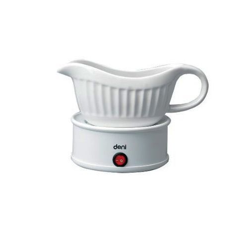 Deni 15501 Gravy Boat and Syrup Warmer White