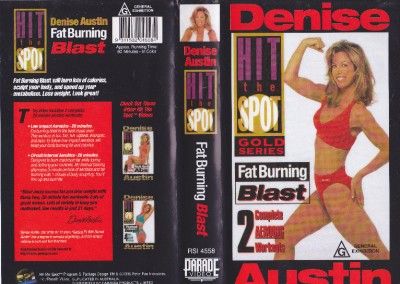 DENISE AUSTIN ~ FAT BURNING BLAST A RARE FIND~ VHS VIDEO PAL~