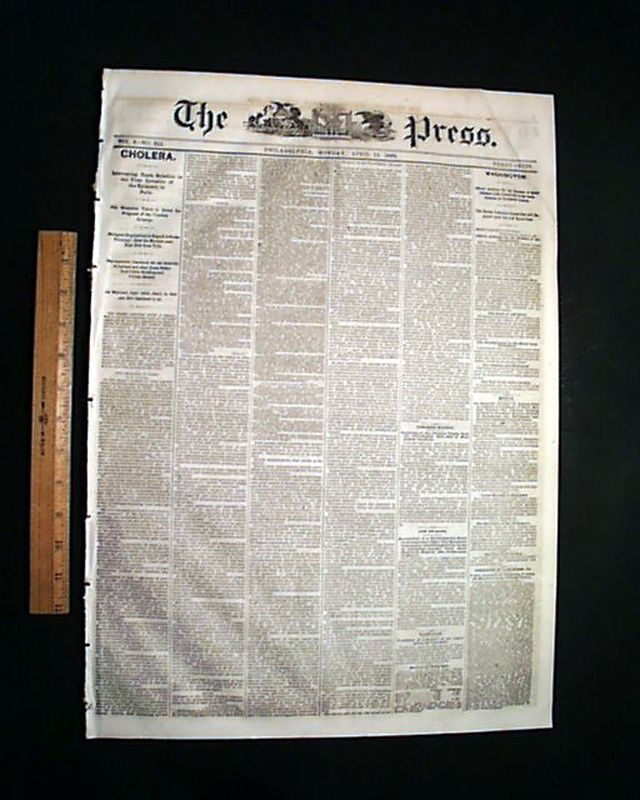 Dearing Family Murders Anton Probst Old 1866 Newspaper