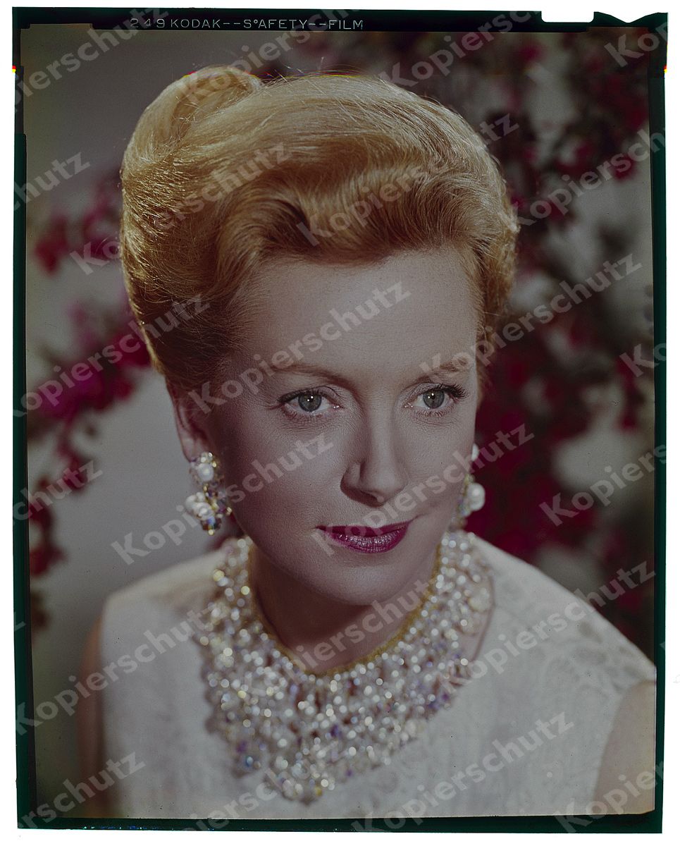 Porträt Deborah Kerr Brilliant Orig Kodak Ektachrome Transparency