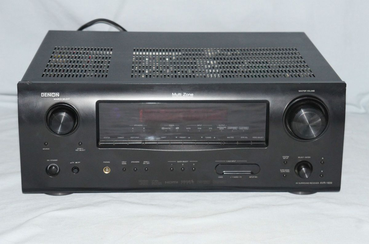 Denon AVR 1609 7 1 Channel 75 Watt Home Theatre Receiver AS IS