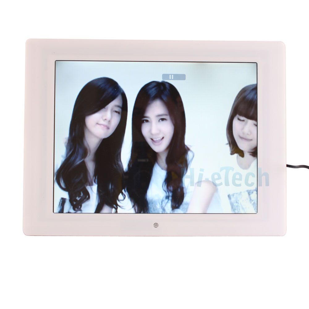 12 1 Wide Screen Multi Media Digital Photo Frame White