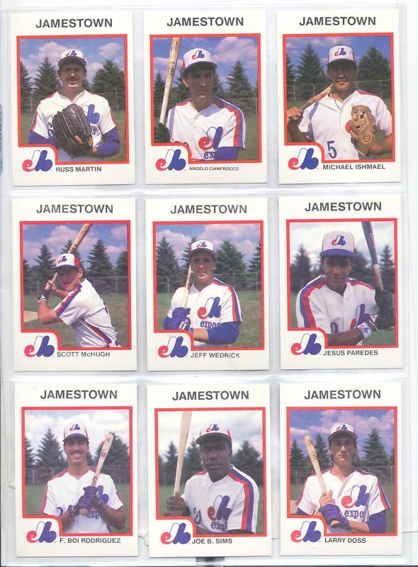 1987 Jamestown Expos Jeff Wedvick Deerfield Wisconsin