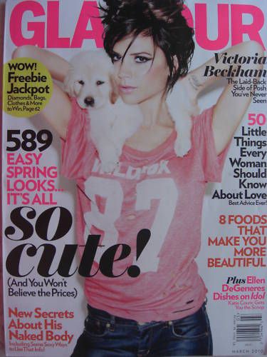 Victoria Beckham March 2010 Glamour Mag Ellen Degeneres