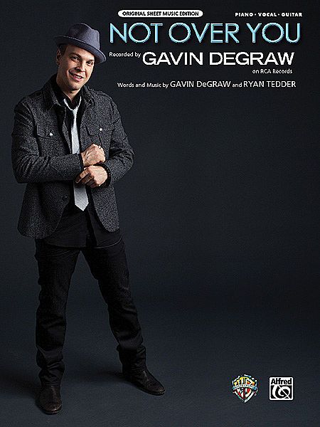 GAVIN DEGRAW   NOT OVER YOU   PIANO VOCAL GUITAR (PVG) SHEET MUSIC