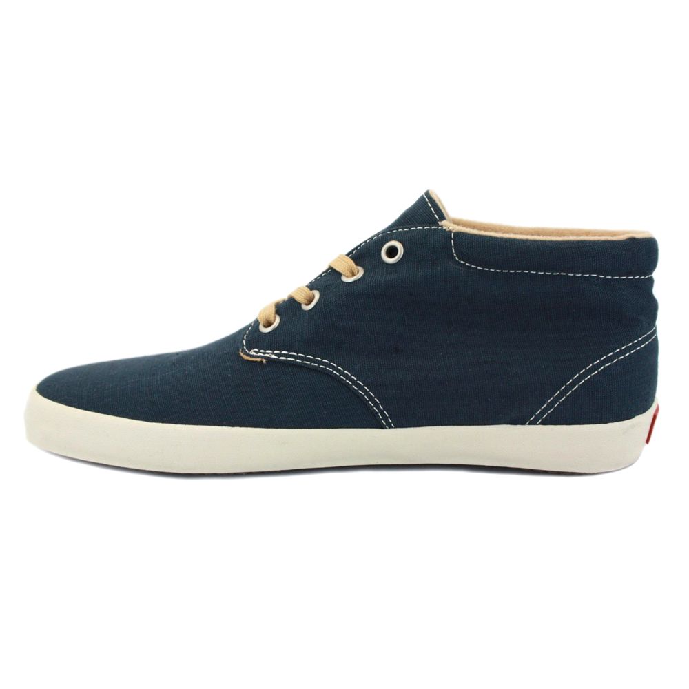 Vans Hemp Del Norte NKI5TL Mens Canvas Laced Mid Trainers Navy