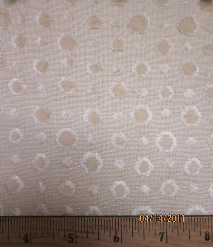  Allen Drapery Upholstery Fabric Dewdrop Jasmine Cream ~ Free Smpls