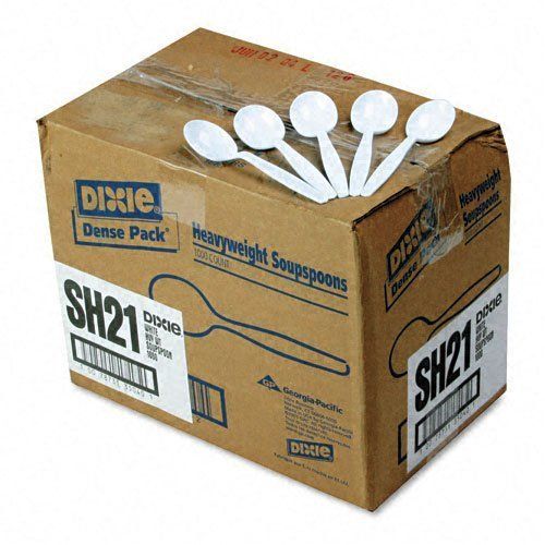 New Dixie® Plastic Cutlery Heavyweight Soup Spoons 10