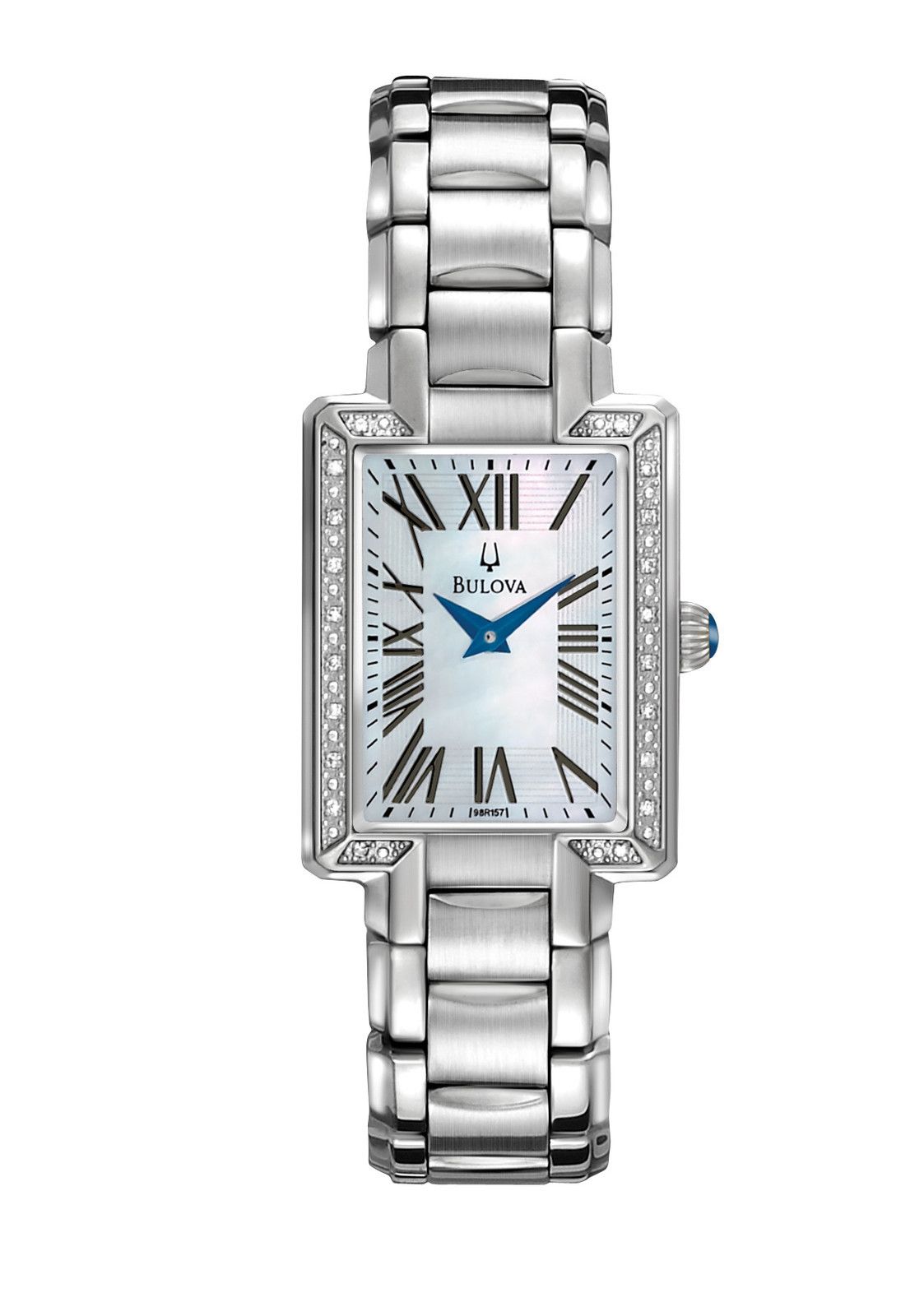  Bulova MOP Dial Fairlawn Diamond Collection Ladies Watch 96R160