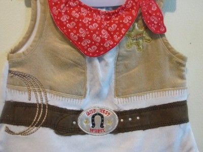  Terrycloth Dress Up Wild West COWBOY Deputy Sheriff Bib ~Adorable