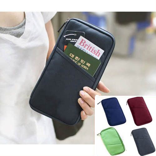 Travel Passport Document Card Cash Holder Organizer Handy Wallet Purse