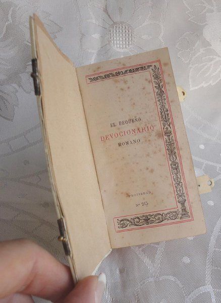 Beautiful Antique Roman Devotionary Missal Dated 1896