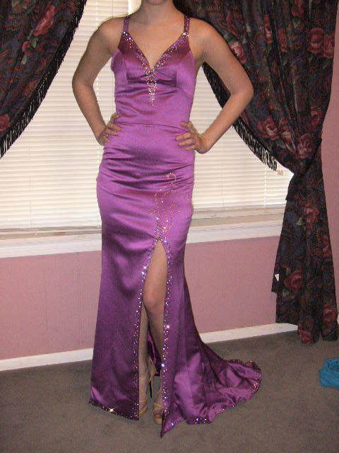  Custom Purple Pageant Dress