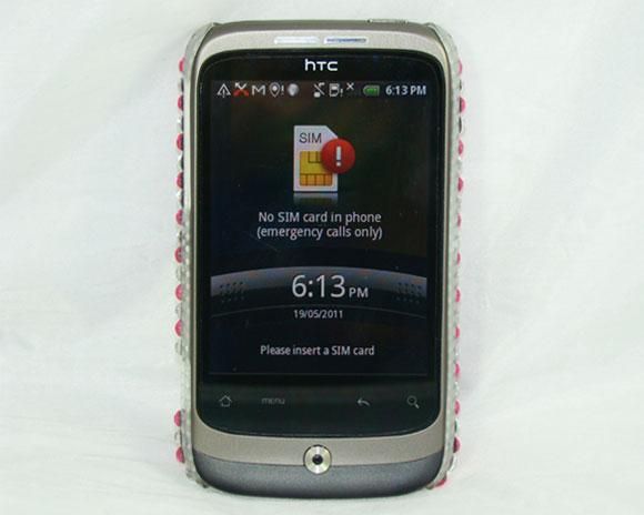 Pink Diamond Case Diamante Back Cover HTC G8 Wildfire