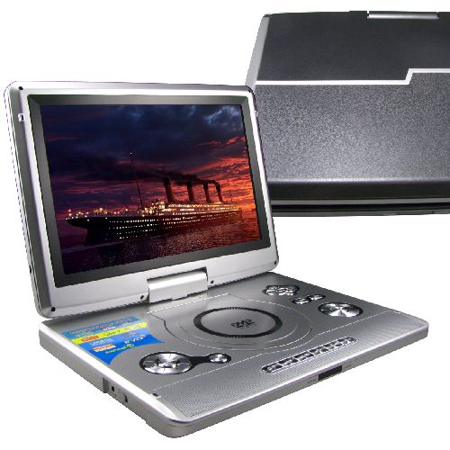 12 5Portable DVD Player Game USB SD DIVX Swivel Flip