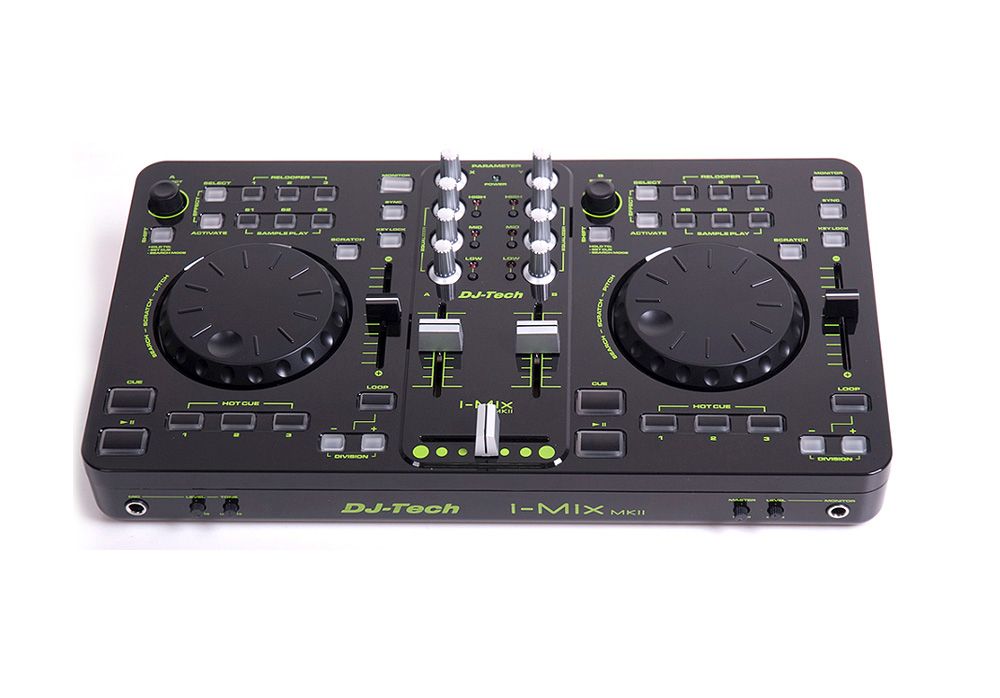 DJ TECH I MIX MKII DJ CONTROL SURFACE CONTROLLER W/ AUDIO I / O AND