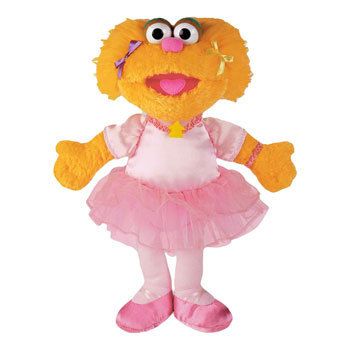 Sesame Street Zoe Ballerina 12 Stuffed Plush Doll Toy by Gund New
