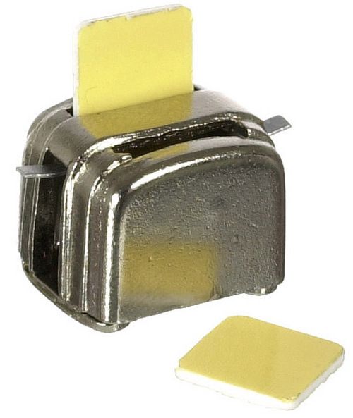 Dollhouse Accessories Silver Metal Kitchen 2 Slice Toaster with Toast