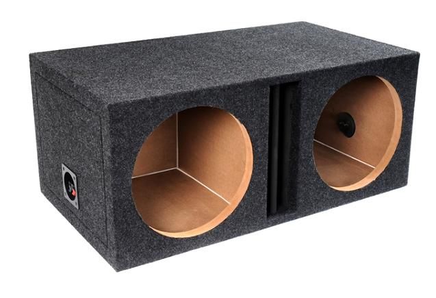 New Atrend 15 Dual Bassrockers Box Enclosure Subwoofer 1MDF E15DV