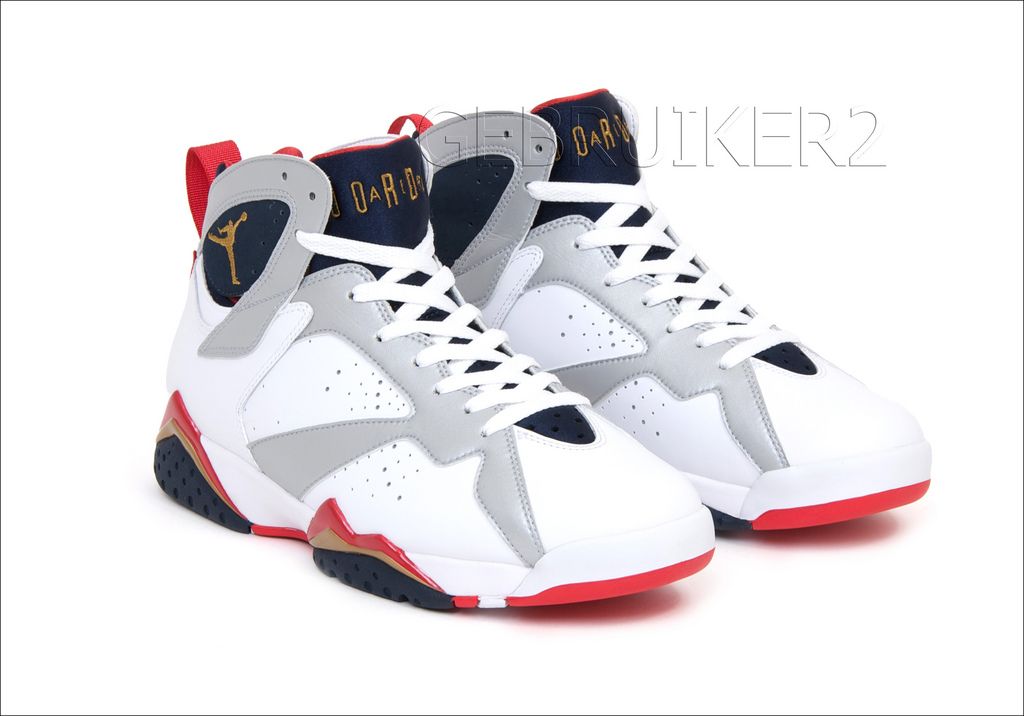 NIKE AIR JORDAN 7 VII RETRO OLYMPIC WHITE/MTLLC GOLD SIZES US 7   12