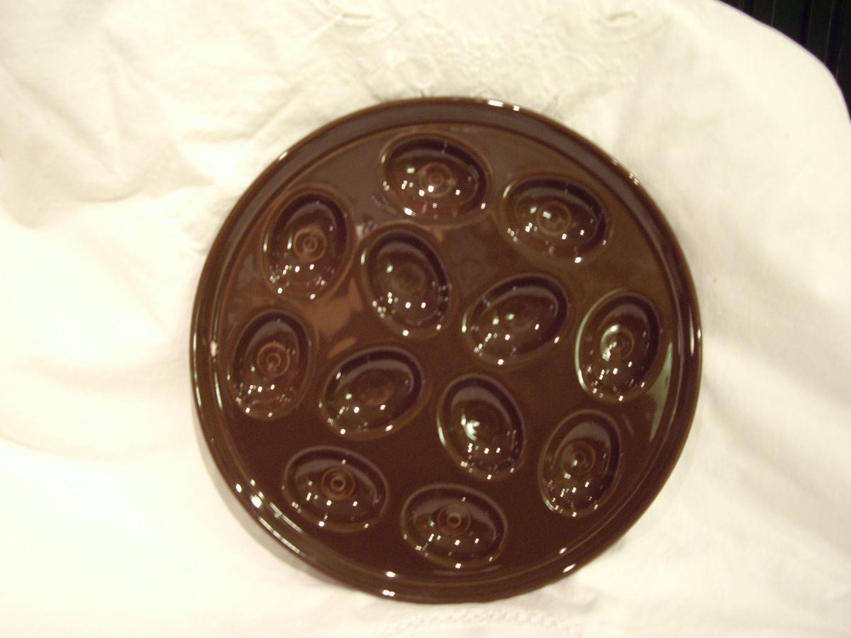  Fiesta Dinnerware Egg Plate Chocolate