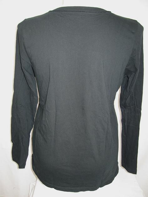 DKNY Jeans Size 26 28 Embellished Long Sleeve Top in Black