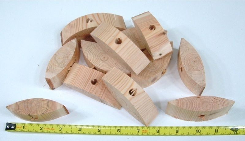 12 Douglas Fir Wood Bird Toy Macaw Cockatoo M2 Parrot Parts 3 4Long