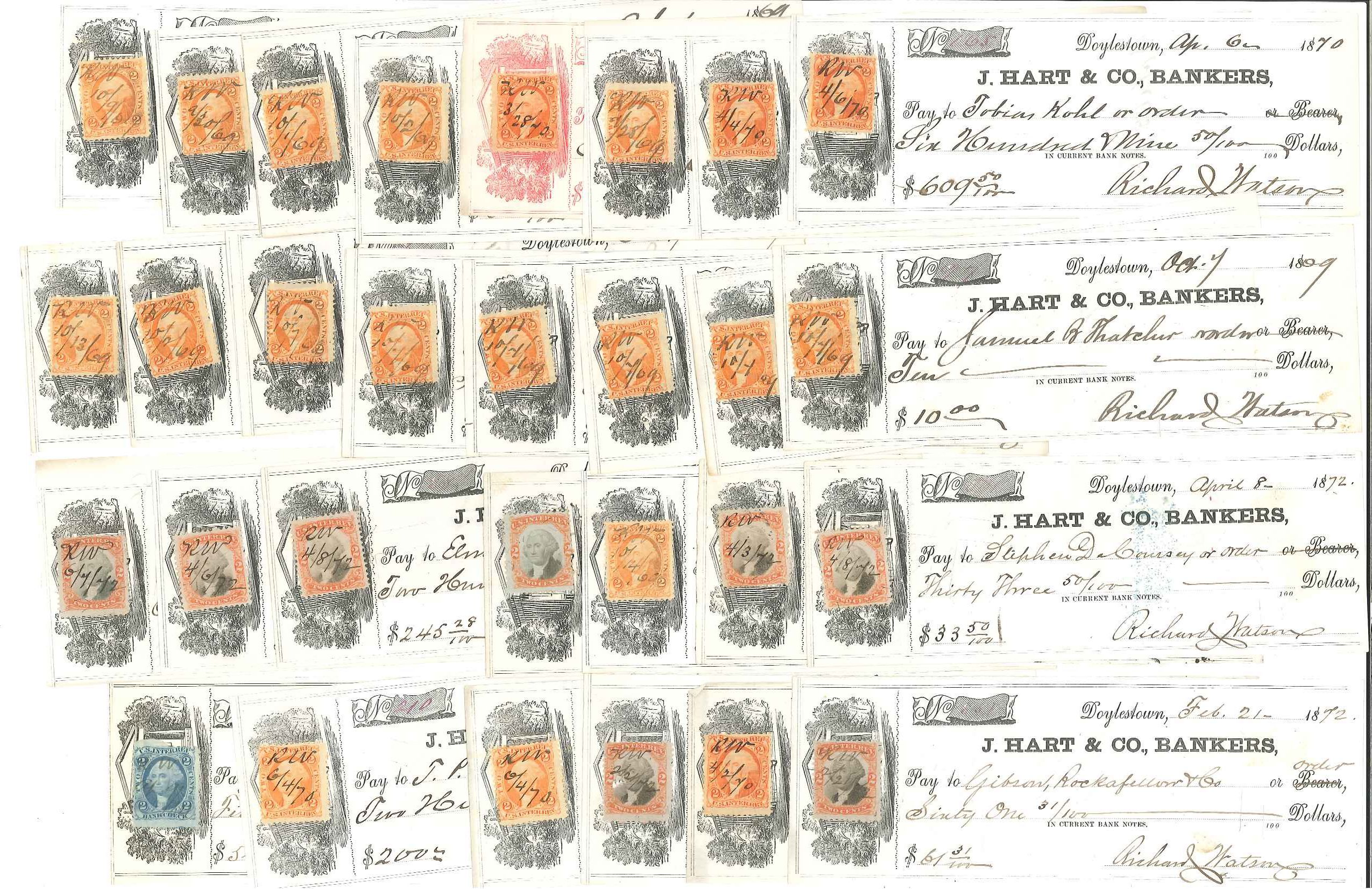 hart co bankers doylestown pa lot of 63