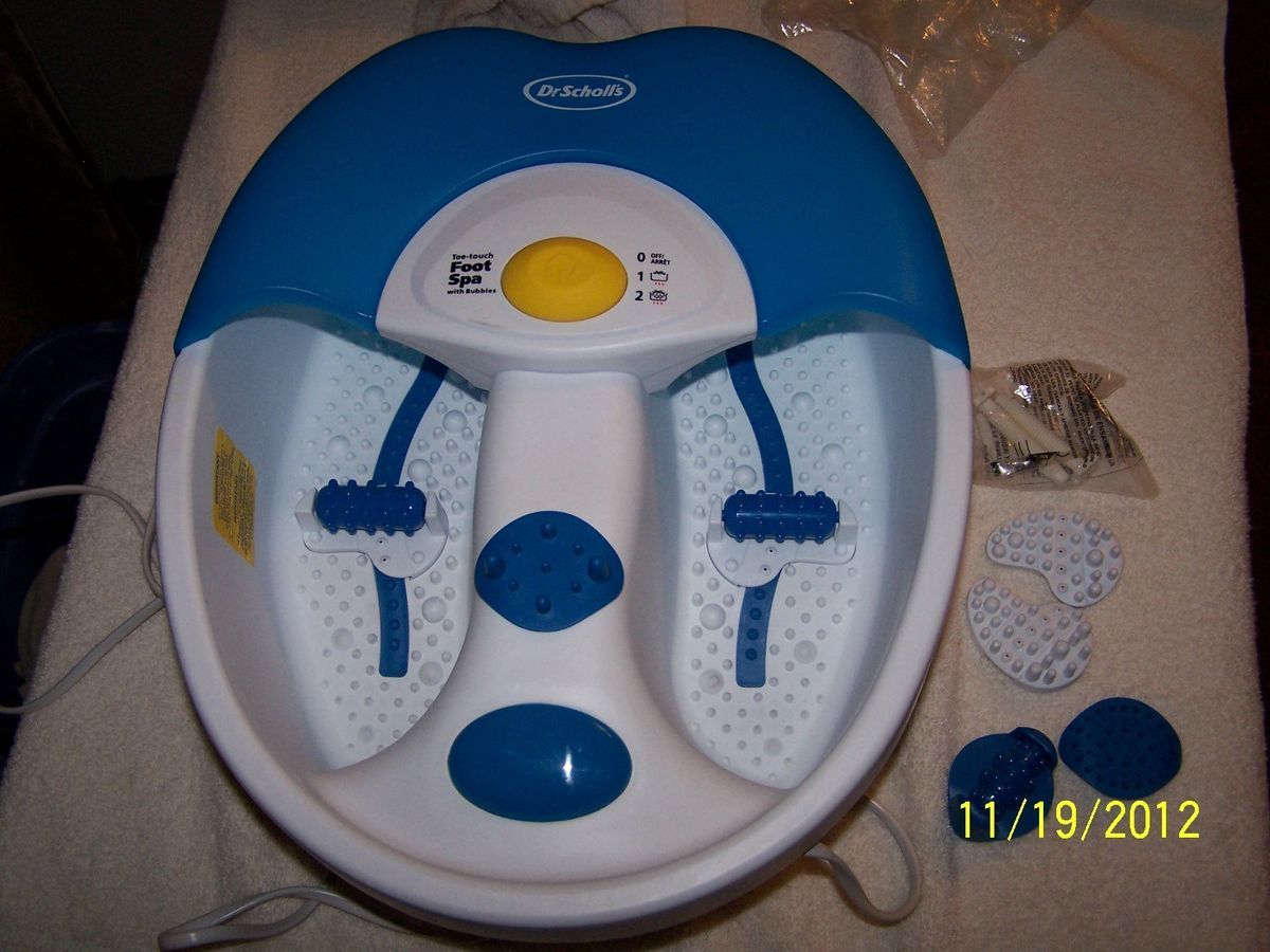 Dr Scholls Toe Touch Foot Spa Combines Smart Heat Massage and Bubbles