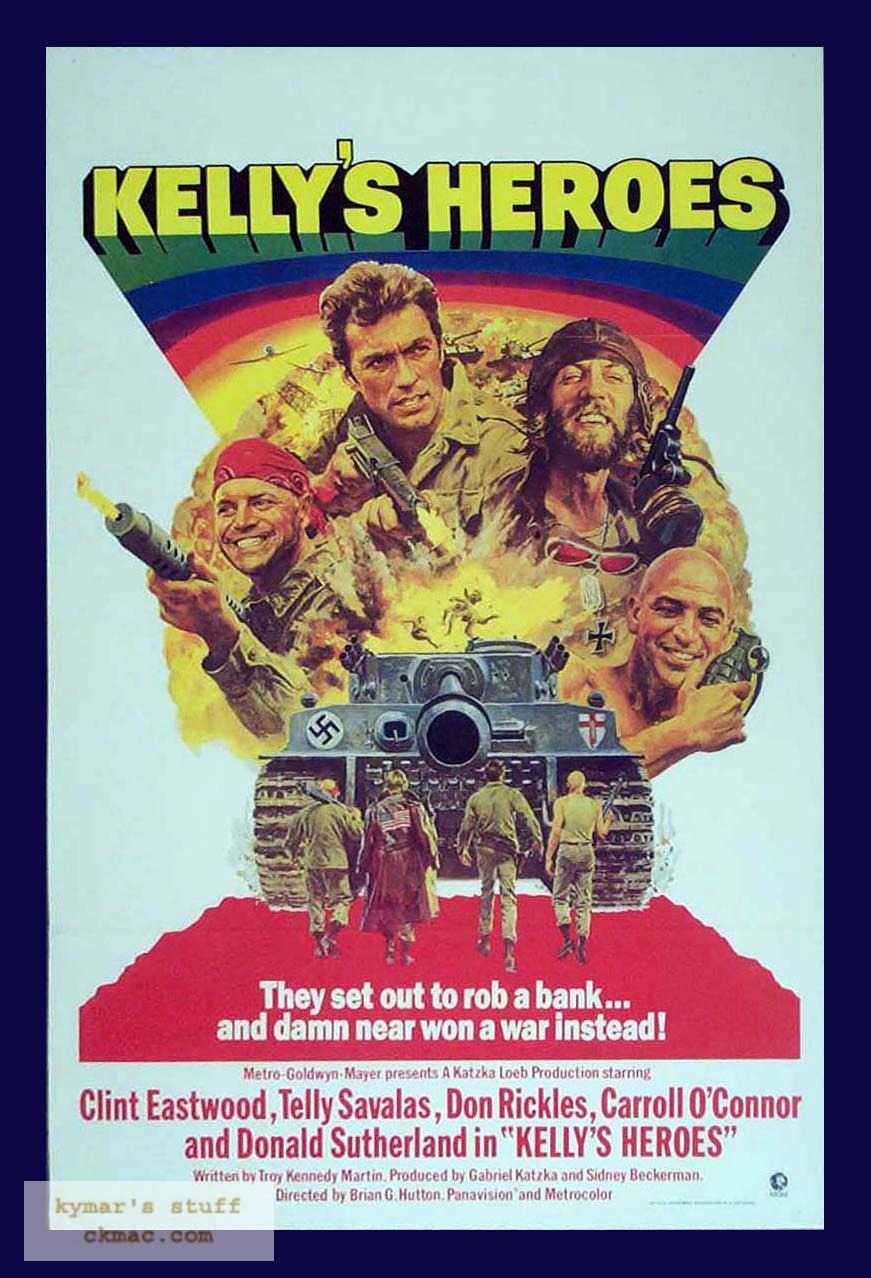 Kellys Heroes R72 Original 1 Sheet Movie Poster Tri Folded Rolled