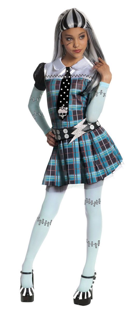Monster High Frankie Stein Dress Up Costume Cool Birthday Party Theme