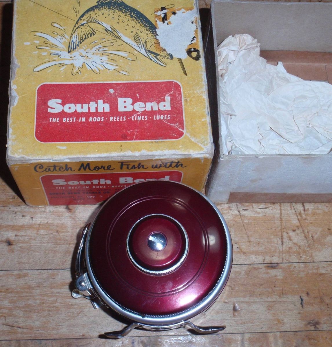 Vintage South Bend No 1130 Model D OREN O MATIC BALANCED REEL in