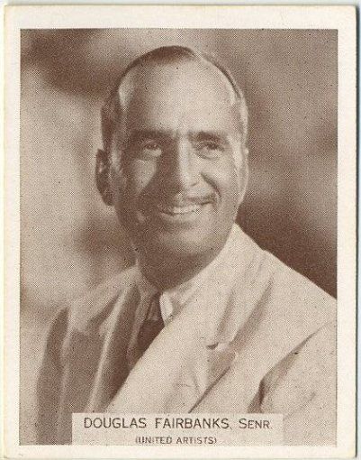 Douglas Fairbanks SR Vintage 1934 Wills Famous Film Stars Tobacco Card