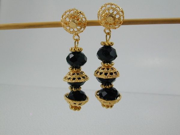 Elegant Dubai East India Set 24K 22K Gold GP Thai Necklace Earrings